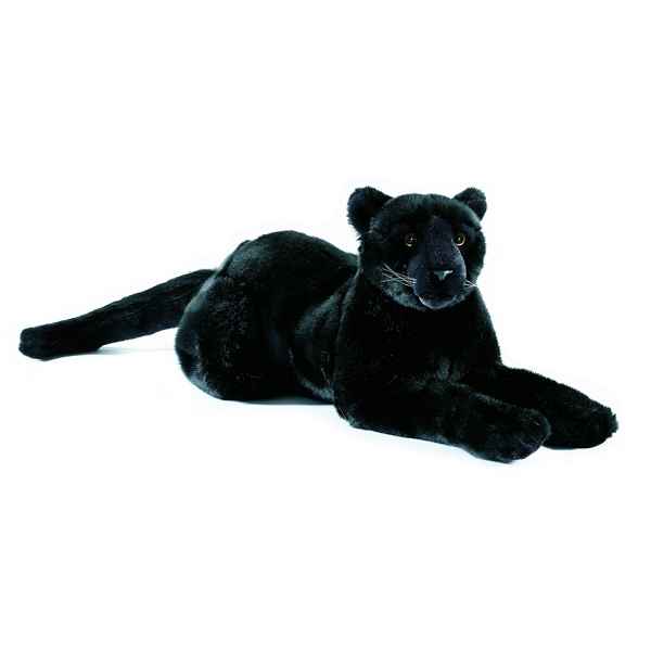 Anima - Peluche panthere noire couchee 35 cm -1619
