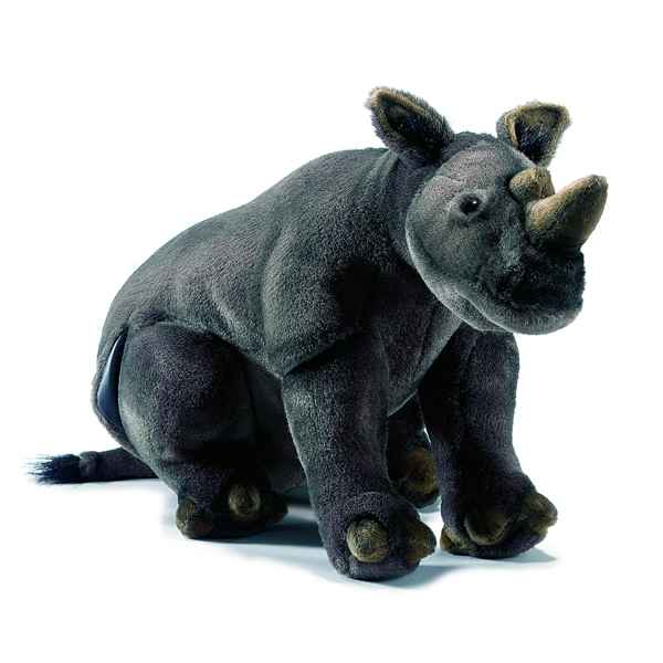 Anima - Peluche rhinocéros assis 43 cm -4232