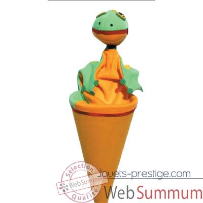 Marionnette marotte Anima Sc�na - La grenouille - environ 53 cm - 11321