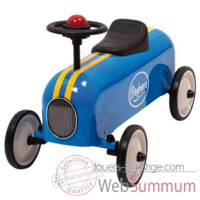 Porteur en m�tal Baghera racer bleu 803