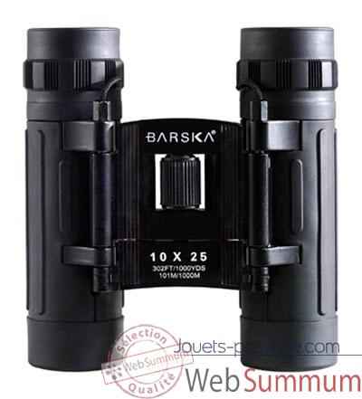 Barska-AB10110-Jumelle modèle \"LUCID\" 10x25, compact, poids 314 g.