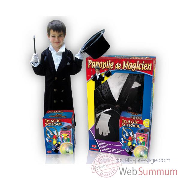 Coffret Costume Magicien 100 tours 8-10 ans  Oid Magic avec DVD-COS8