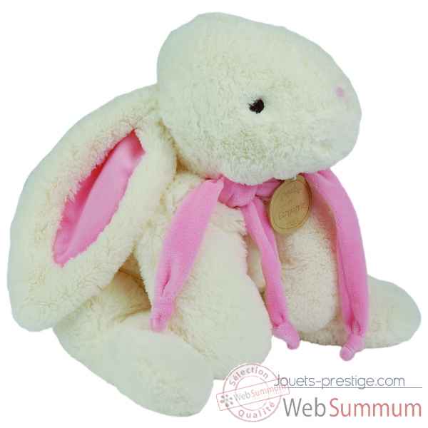 Doudou et Compagnie Doudou Lapin bonbon range pyjama+coffre - rose -1245