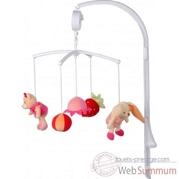 Doudou et Compagnie Doudou Mobile musical - fruits roses -DC2075