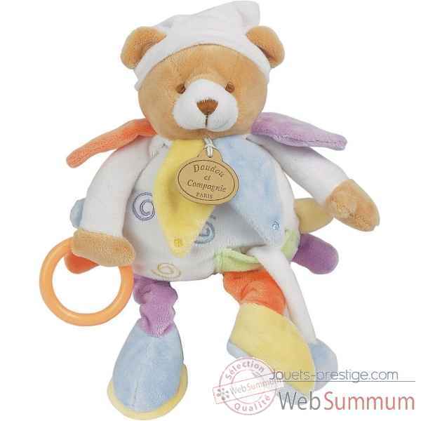 Doudou et Compagnie Doudou Nuage de couleurs - pantin d'activit�s -DC1033