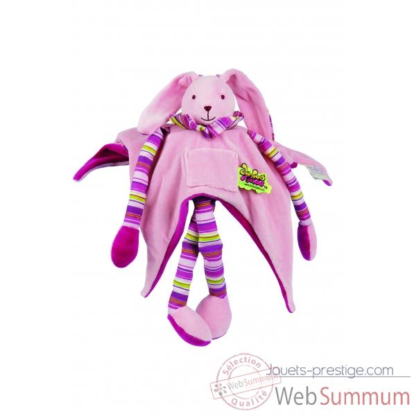 Doudou et Compagnie Doudou Pantin longues jambes - rose -022LT