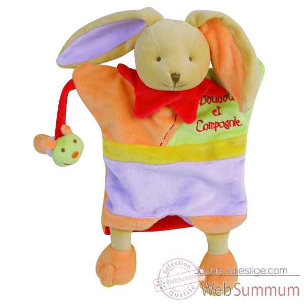 Peluche marionnette - paulin le lapin doudou et compagnie dc1608