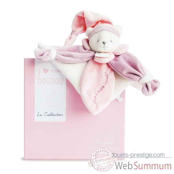 Peluche collector ours rose Doudou et Compagnie -DC2920