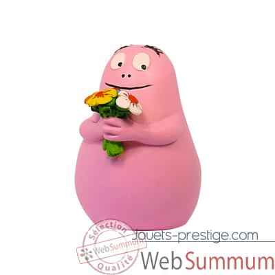 Figurine barbapapa bouquet de fleurs-65622