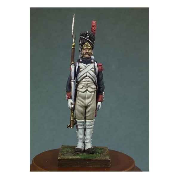 Figurine - Kit a peindre Grenadier de la garde imperiale en 1810 . Garde-a-vous ! - NA-001
