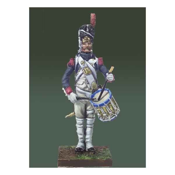 Figurine - Kit a peindre Tambour des grenadiers de la garde imperiale en 1810 . Garde-a-vous ! - NA-003