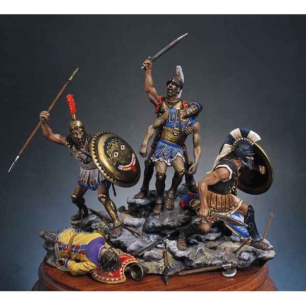 Figurine - Kit à peindre Ensemble Mort des Spartiates au défilé des Thermopyles en 480 av. J.-C. - SG-S06