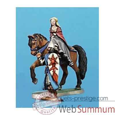 Figurine - Kit a peindre Demoiselle a cheval et ecuyer - CA-019