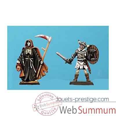 Figurine - Kit a peindre La mort et squelette de guerrier - CA020