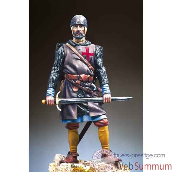 Figurine - Kit a peindre Sergent des templiers en 1250 ap. J.-C - S11-F01