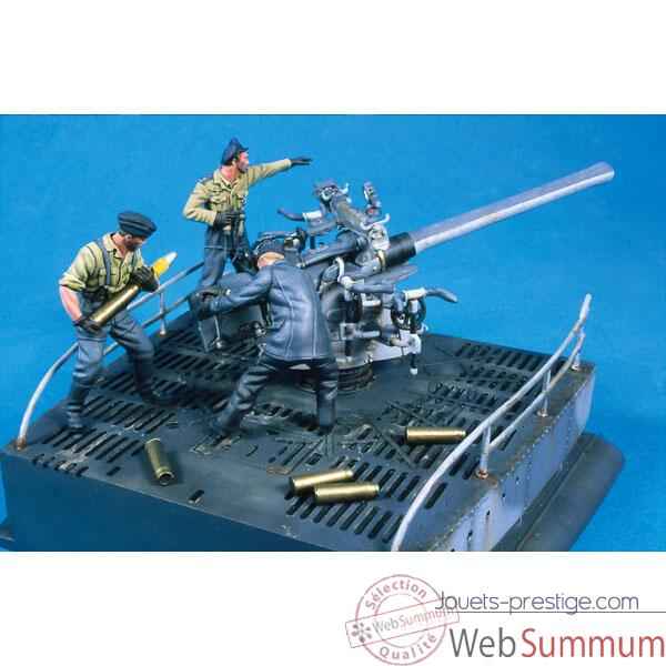 Figurine - Kit a peindre Canonniere et equipage de l'U-Boat VII C - S5-S10