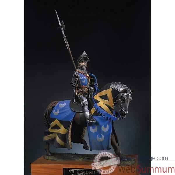 Figurine - Kit a peindre Chevalier a cheval en 1400 - S8-F27