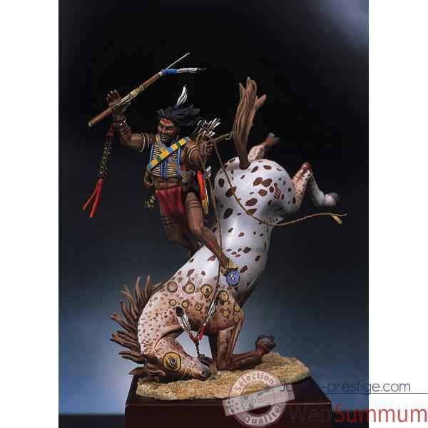Figurine - Kit a peindre Guerrier sioux desarconne - S4-F5