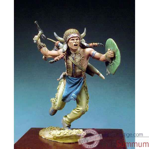 Figurine - Kit a peindre Guerrier sioux  1860 - S4-F34