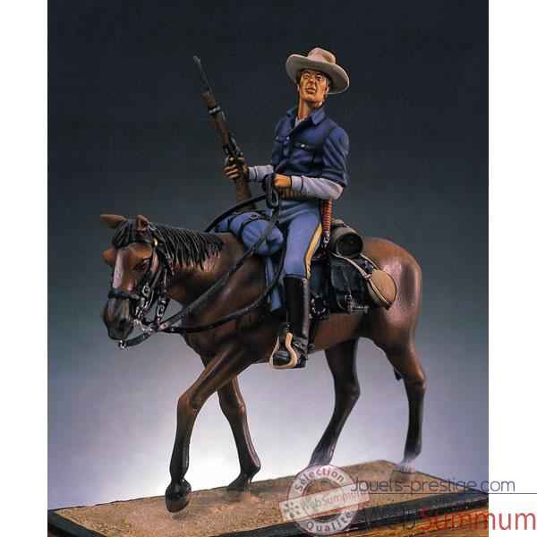Figurine - Kit a peindre Cavalier armee E.-U. en 1880 - S4-S3