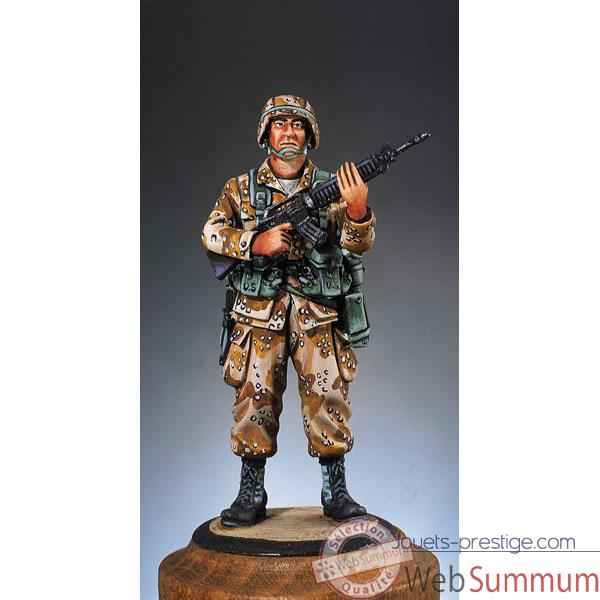 Figurine - Kit a peindre Fantassin E.-U.  guerre du Golfe en 1991 - SG-F011