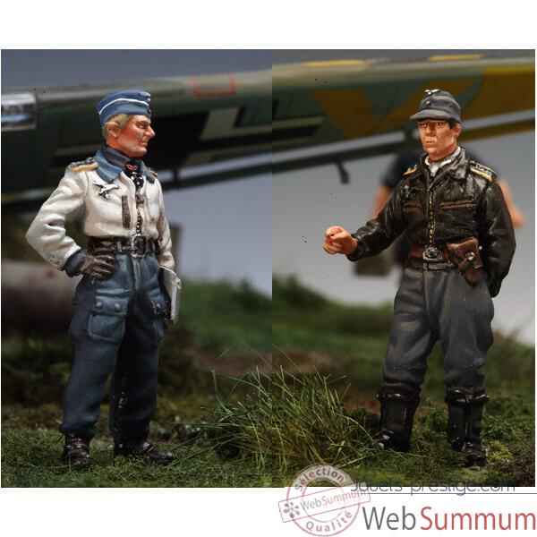 Figurine - Kit à peindre Piloto Stuka y Artillero - SW-12