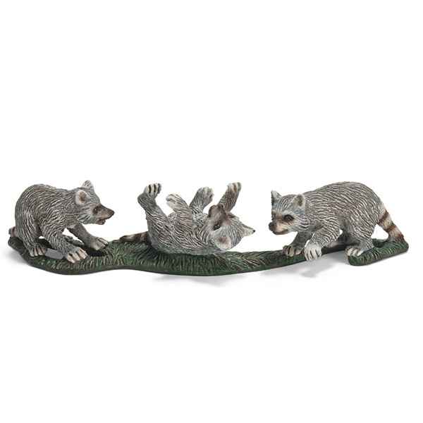 Figurine Schleich Animaux Amérique Bébés raton laveur -14625