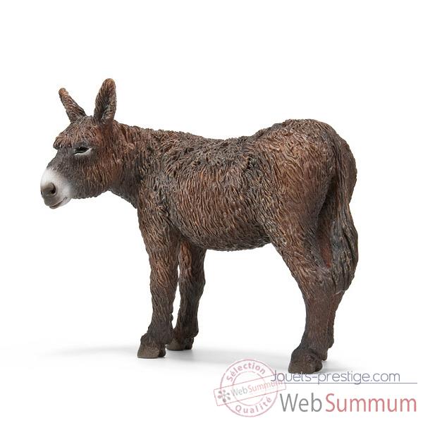 Figurine Schleich Animaux de la ferme Baudet du Poitou -13661