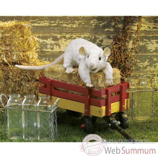 Marionnette rat blanc Folkmanis -3038 -3