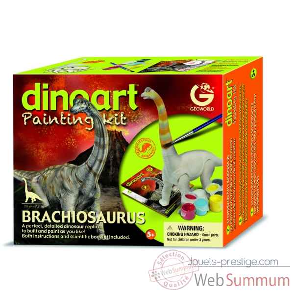 Gw dinoart painting kit - brachiosaurus Geoworld -CL298K