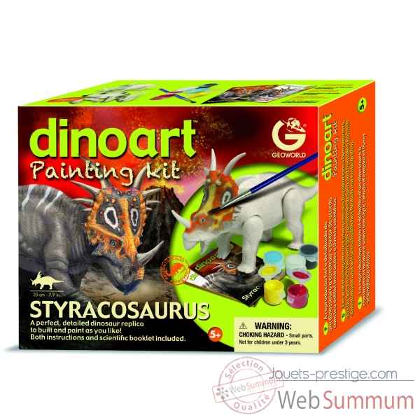 Gw dinoart painting kit - styracosaurus Geoworld -CL301K