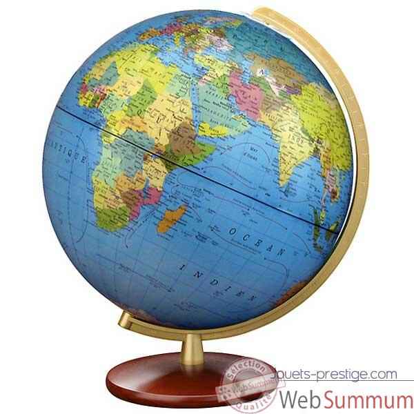 Globe geographique Colombus lumineux - modele DUPLEX double vision - sphere 30 cm-CO463052