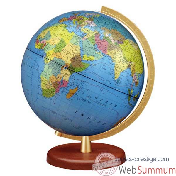 Globe g�ographique Terra lumineux - mod�le Terra - sph�re 26 cm Duplex imp�rial-CO462614