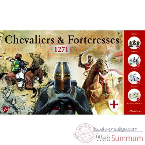Maquette chevaliers & forteresses heller -52607