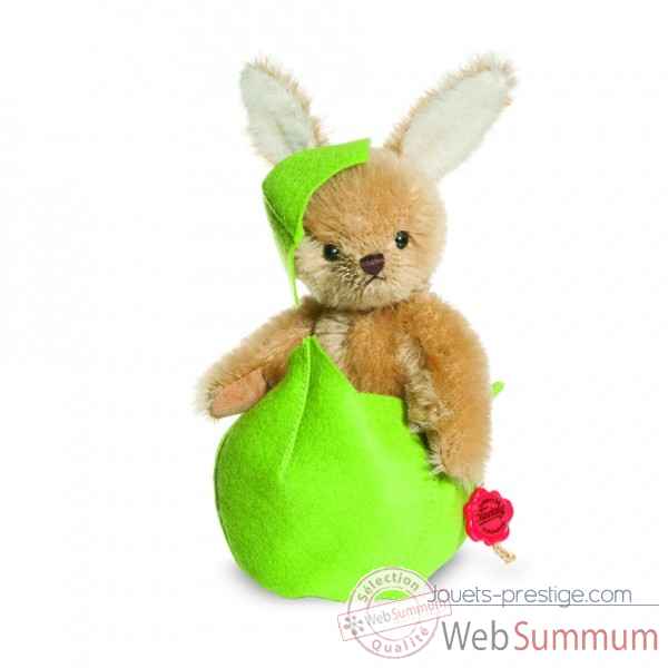 Lapin Bunny Lilli dans oeuf vert Hermann -10126 0