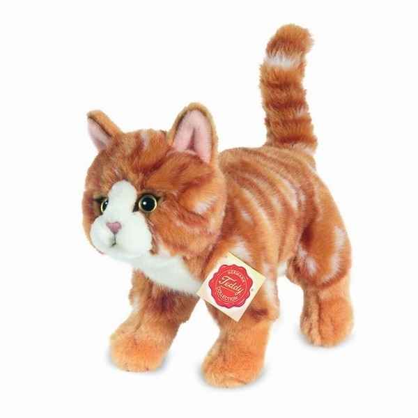 Peluche Chat debout tigre rouge Hermann Teddy collection 20cm 90682 7