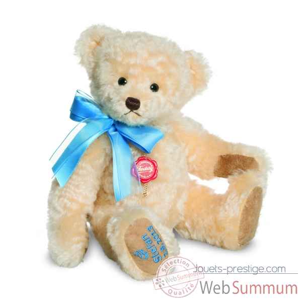 Ours Teddy Bear vanille et bleu 33 cm Hermann -12036 0