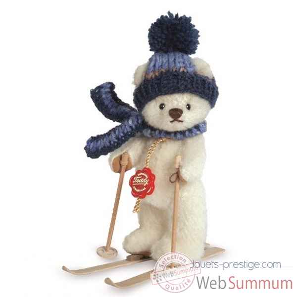 Mini peluche ours skieur 15 cm collection - ed. limitee Hermann -11710 0