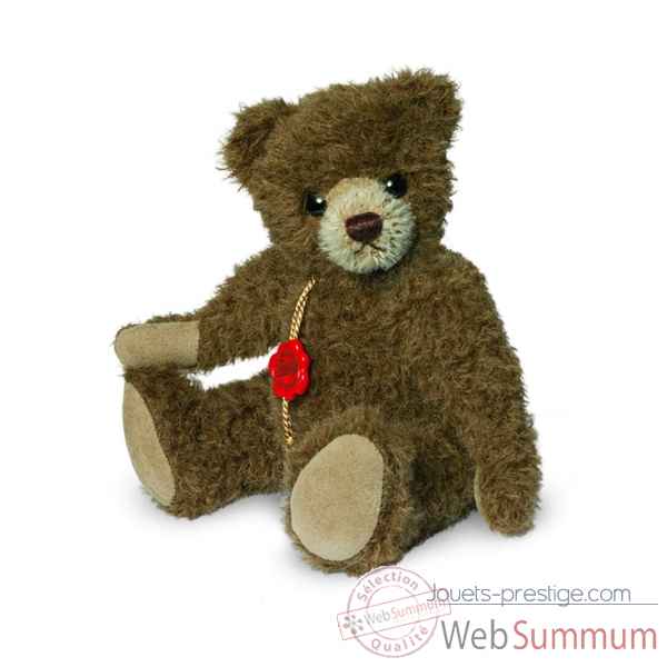 Ours teddy bear alpaca chocolat 19 cm Hermann -12316 3