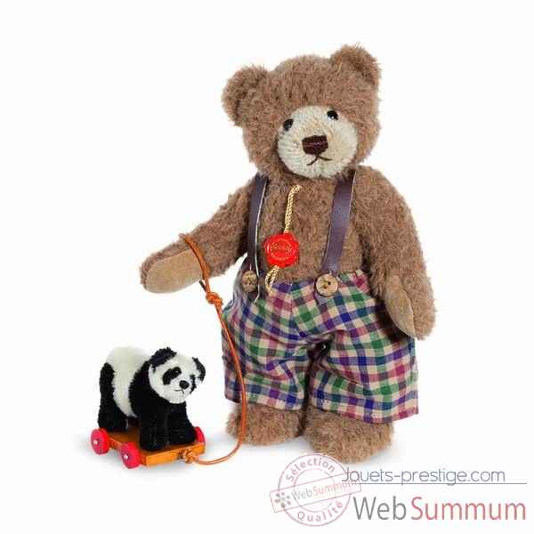 Ours teddy bear sigi with panda 24 cm hermann -17041 9