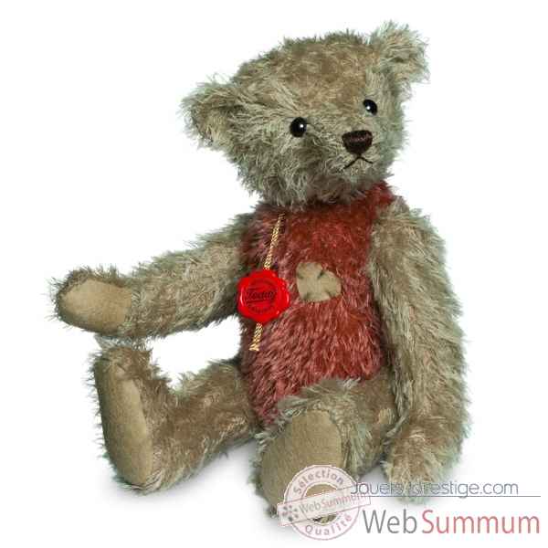 Ours teddy bear vintage beige-rouge 30 cm Hermann -16628 3
