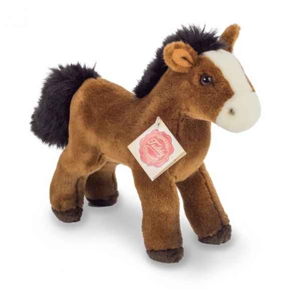 Peluche cheval peluche brun 19 cm hermann teddy hermann teddy -90264 5