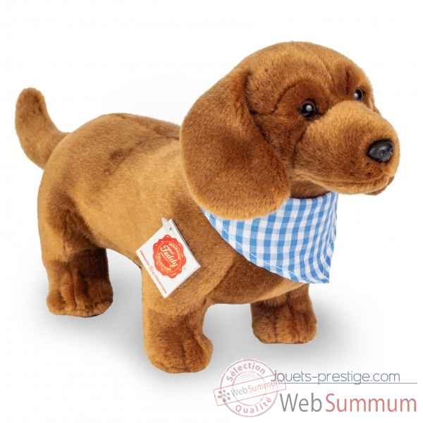 Peluche chien teckel debout 32 cm hermann teddy collection -91951 3