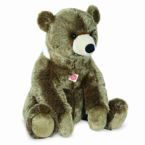 Peluche ours assis 60 cm hermann 91060 2