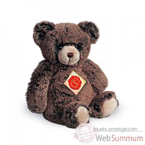 Peluche ours teddy brun fonce 25 cm Hermann -91305 4