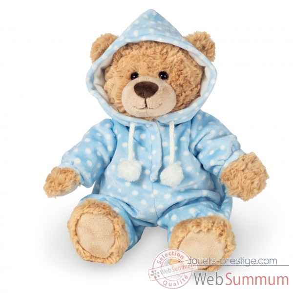 Peluche pyjama bear bleu 30 cm Hermann -91387 0
