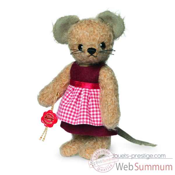 Teddy bear maman souris - mohair 17 cm Hermann -17002 0