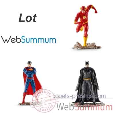 3 heros Justice League Batman Superman et Flash -LWS-295