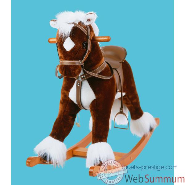 Cheval � bascule musical de luxe - ho1222