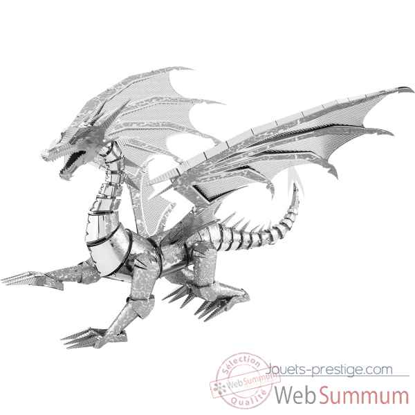 Maquette 3d en metal - dragon d'argent ICONX -5061313